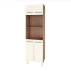 Armário Paneleiro Torre Quente De Cozinha 4 Portas Mara Savan