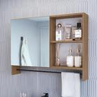 Armario Para Banheiro 01 Porta Com Espelho 80cm Proddy