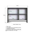 Armario Para Banheiro 01 Porta Com Espelho 80cm Proddy