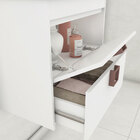 Armário Para Banheiro 59cm 01 Porta 01 Gaveta Com Frente De V