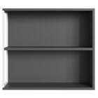 Armario Para Banheiro 60 cm Com Espelho Branco Grafite P1015