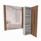 Armário Para Banheiro Amanda - Arteban - Marrom