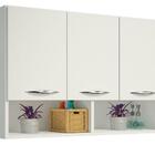 Armário Para Banheiro Branco Balcão De 3 Portas Multiusos