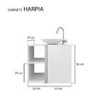 Armário Para Banheiro Branco Com Cuba Harpia