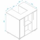 Armário Para Banheiro Com 02 Portas Eva B03 Branco - Lyam Dec