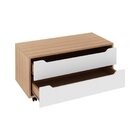 Armário Para Banheiro Com 2 Gavetas Com Rodízio 80 Cm Bn3643