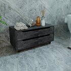 Armário Para Banheiro Com 2 Gavetas Com Rodízio 80cm Bn3643 M