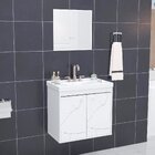 Armário Para Banheiro Com Espelharia Bergamo Branco