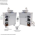 Armário Para Banheiro Com Espelheira E Cuba Itália Branco