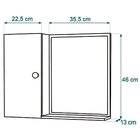 Armário Para Banheiro Com Espelheira E Cuba Itália Branco