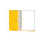 Armário Para Banheiro Com Espelho Amarelo