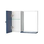 Armário Para Banheiro Com Espelho Azul