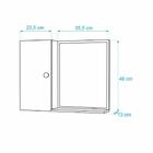 Armário Para Banheiro Com Espelho Bege