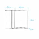 Armário Para Banheiro Com Espelho Bege Claro Puxador Metal