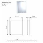 Armário Para Banheiro Com Espelho Branco