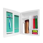 Armário Para Banheiro Com Espelho Cinza Claro