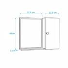 Armário Para Banheiro Com Espelho Cor Preto