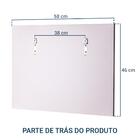 Armário Para Banheiro Com Espelho Cor Preto E Branco