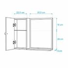 Armário Para Banheiro Com Espelho Freijó