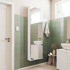 Armário Para Banheiro Com Espelho Itabuna Branco