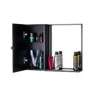 Armário Para Banheiro Com Espelho Preto