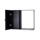 Armário Para Banheiro Com Espelho Preto