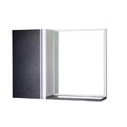 Armário Para Banheiro Com Espelho Preto E Branco Barra Vertic