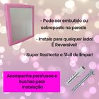 Armário Para Banheiro Com Espelho Rosa