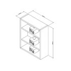 Armário para Banheiro Com Espelho Slim Appunto Branco