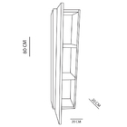 Armário Para Banheiro Com Nicho Toalheiro Em Mdf - Preto