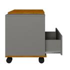 Armário Para Banheiro Com Rodízios 1 Gaveta Titanium Naturall