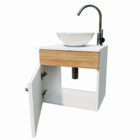 Armário Para Banheiro Gabinete Suspenso  Lavabo Com Espelho e