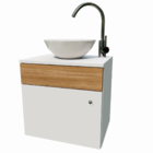 Armário Para Banheiro Gabinete Suspenso  Lavabo Com Espelho e