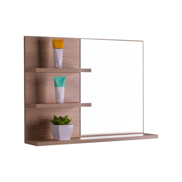 Armário Para Banheiro Lugano Carvalho 60 X 45cm