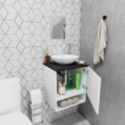 Armário Para Banheiro Suspenso Gabinete Com Cuba e Com Espelh