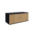 Armário Para Banheiro Suspenso Ripy 100cm Preto