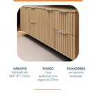 Armário Para Banheiro Suspenso Ripy 120cm Wood