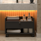 Armário Para Banheiro Uma Gaveta E Um Nicho Amplo Prisma - Jm