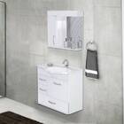 Armário Para Banheiro Viena 5700 Suspenso 59 5cm 2 Gavetas +