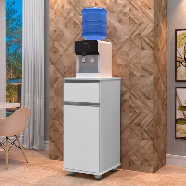 Armário Para Bebedouro 1 Porta 1 Gaveta Alaska  Branco