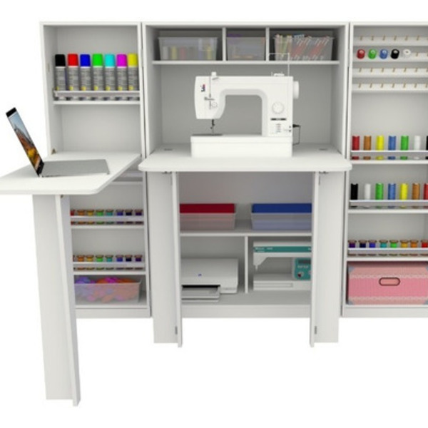 Armário Para Costura Multifuncional Ateliê M2 Mdp
