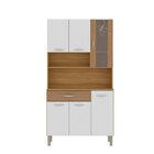 Armário Para Cozinha 100% Mdf 6 Portas Golden Plus Freijó / S