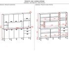 Armário Para Cozinha 10 Portas 2 Gavetas Balcão Com Tampo Int