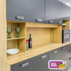 Armário Para Cozinha 10 Portas 2 Gavetas Balcão Com Tampo Int