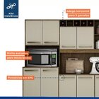 Armário Para Cozinha 11 Portas 2 Gavetas Petra Valdemóveis Ip