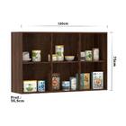 Armário Para Cozinha 120 Cm 3 Portas Dourado Com Concreto