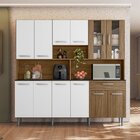 Armário Para Cozinha 12 Portas 1 Gaveta Clara Yescasa Carvalh