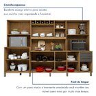 Armário Para Cozinha 13 Portas 2 Gavetas Ágata Cinamomo/grafi