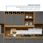 Armário Para Cozinha 13 Portas 2 Gavetas Agata Cinamomo/grafi