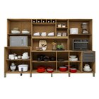 Armário Para Cozinha 13 Portas 2 Gavetas Agata Cinamomo/grafi